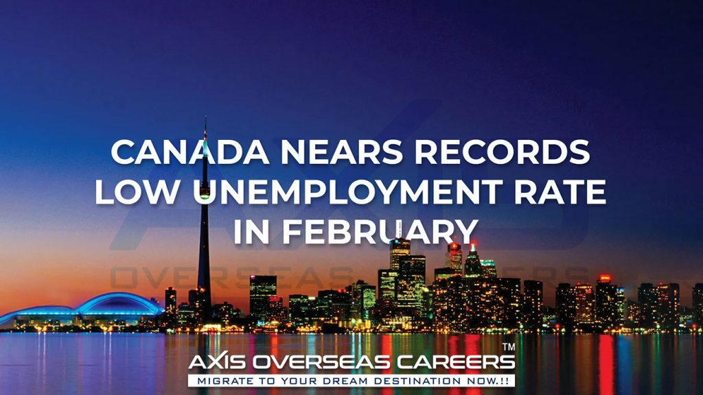 In February, Canada nears record-low unemployment rate