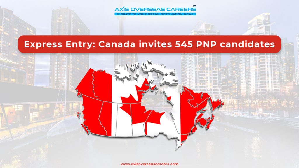 Express Entry: Canada invites 545 PNP candidates