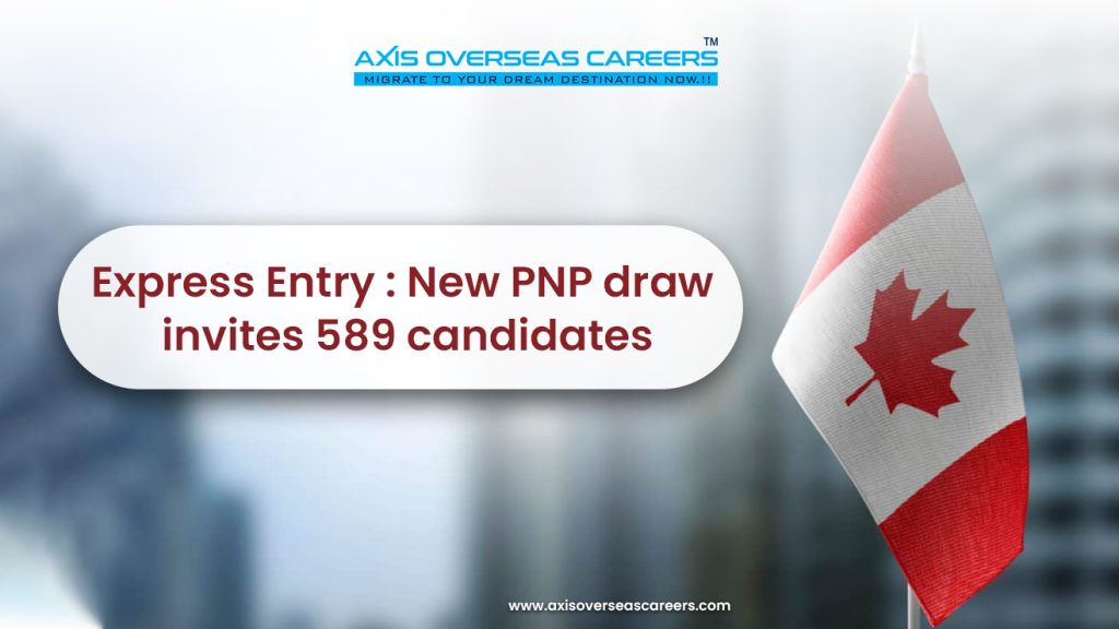 Express Entry: New PNP draw invites 589 candidates