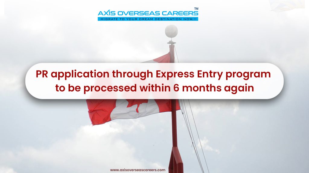 PR application through Express Entry program to be processed within 6 months again